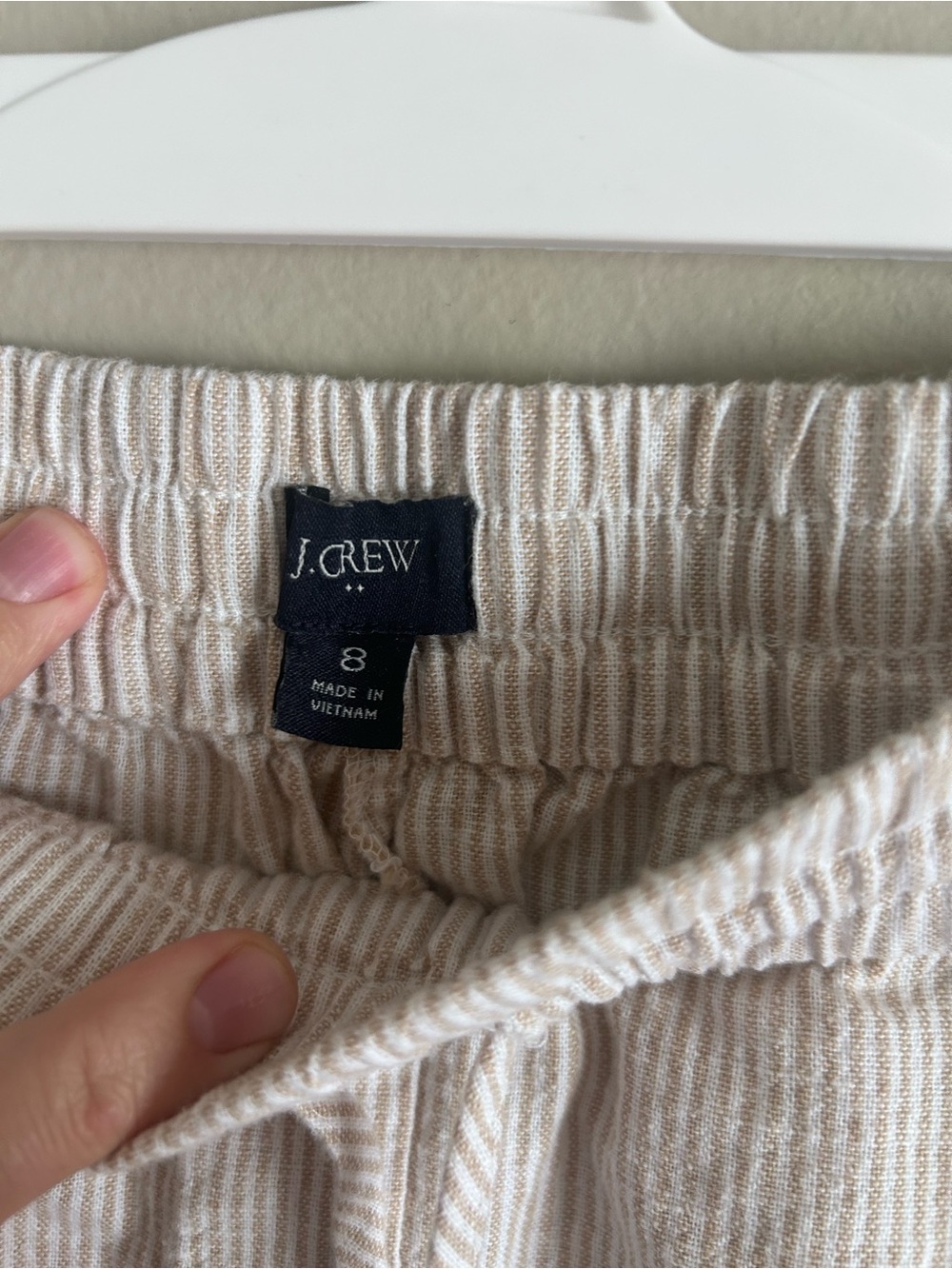 Linen Drawstring Pants - Picture 2 of 6